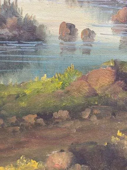 Original "Ruins" Oil Landscape