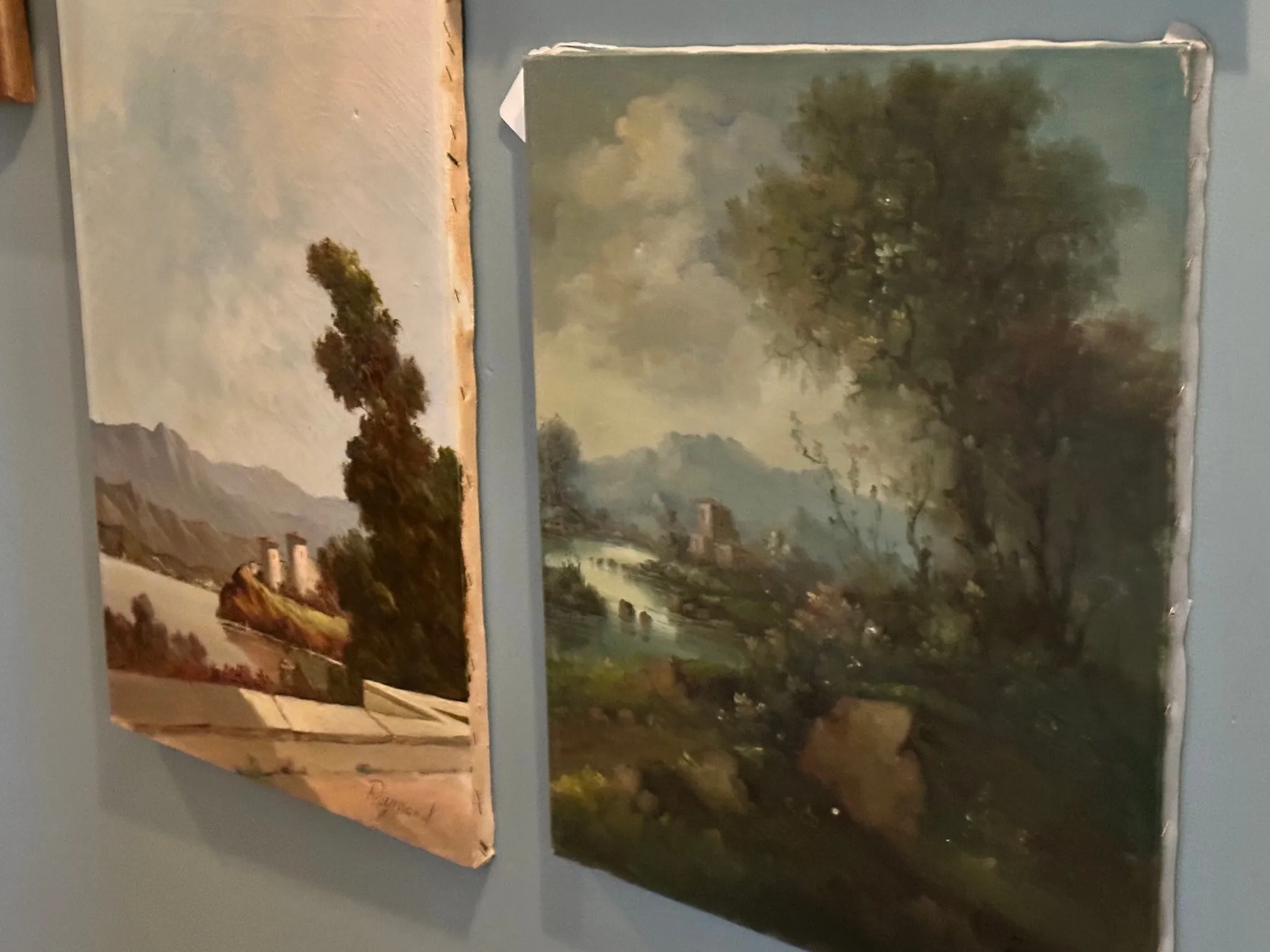 Original "Ruins" Oil Landscape