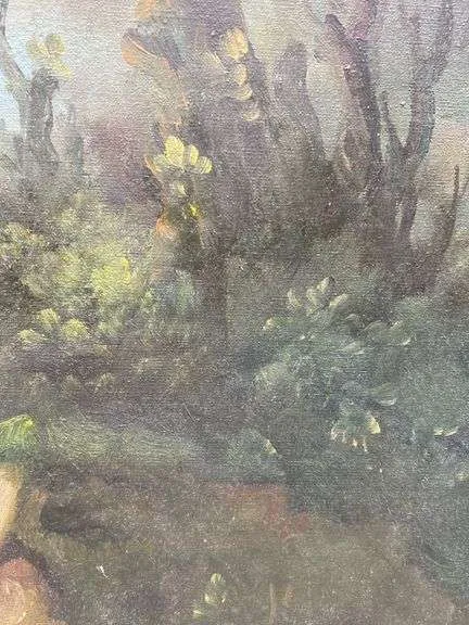 Original "Ruins" Oil Landscape