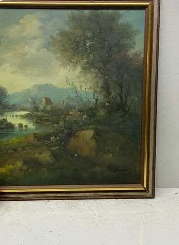 Original "Ruins" Oil Landscape