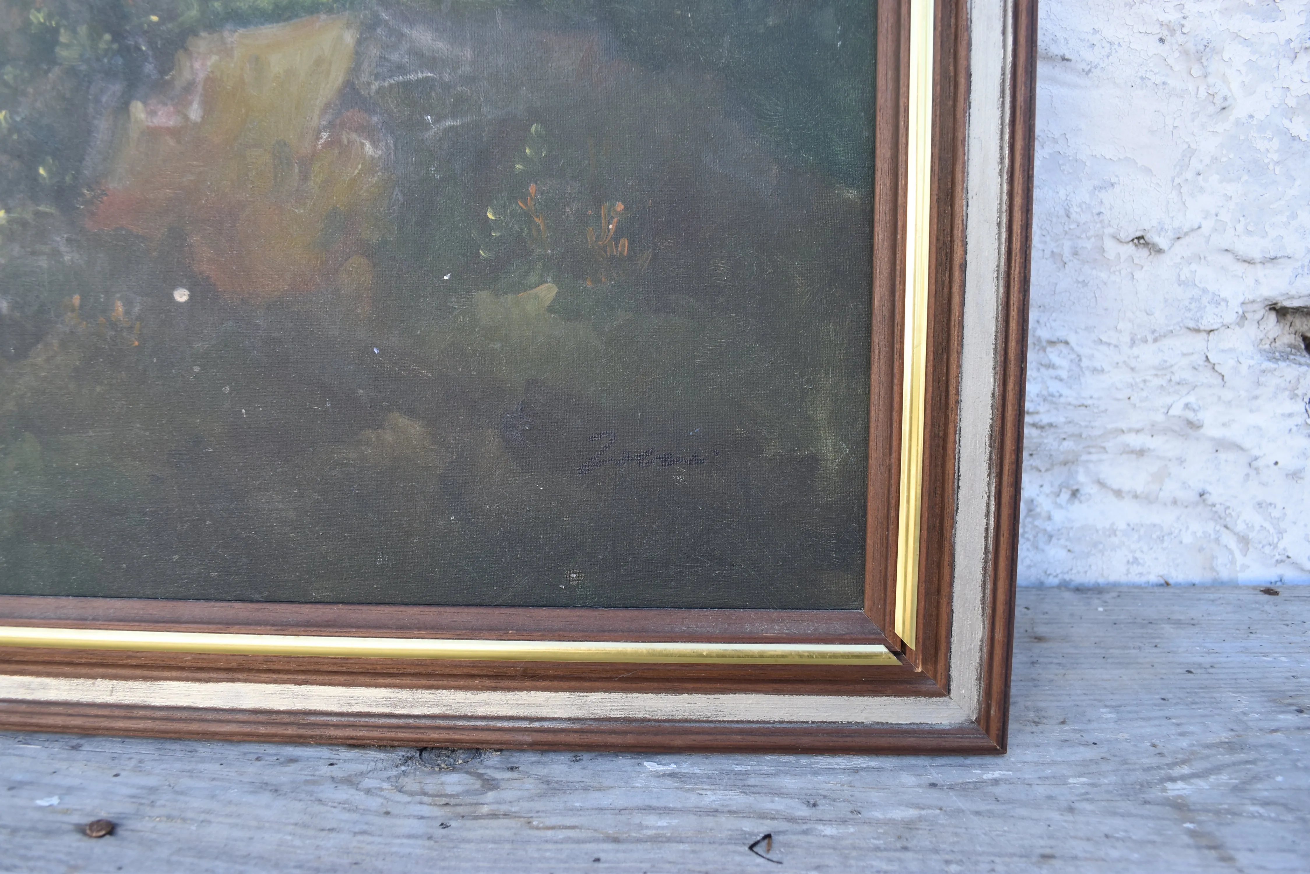 Original "Ruins" Oil Landscape