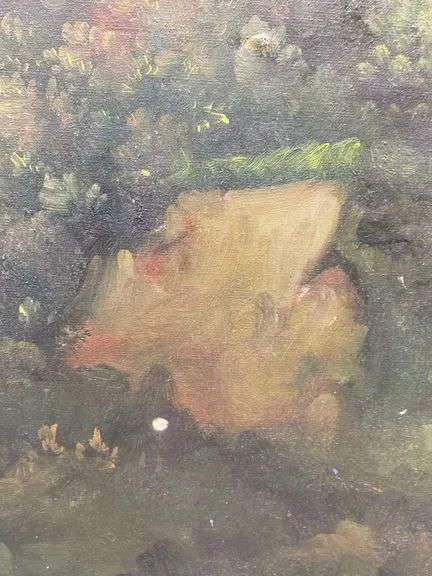 Original "Ruins" Oil Landscape