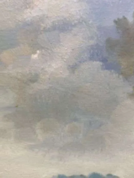 Original "Ruins" Oil Landscape