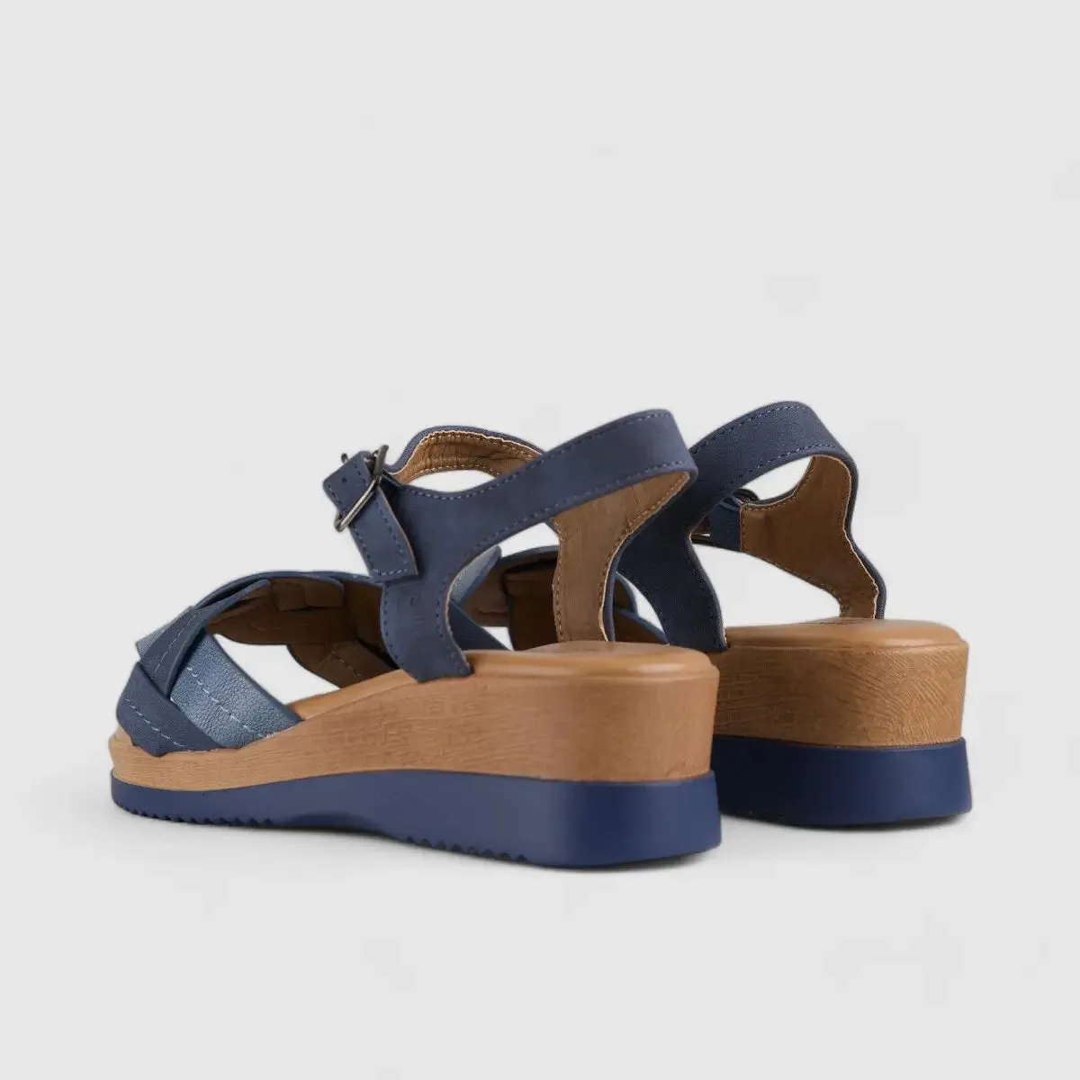 PC Comfort Wedge Sandal Blue 10576