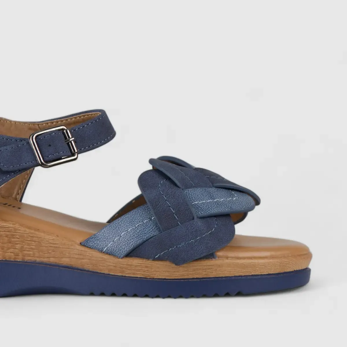 PC Comfort Wedge Sandal Blue 10576