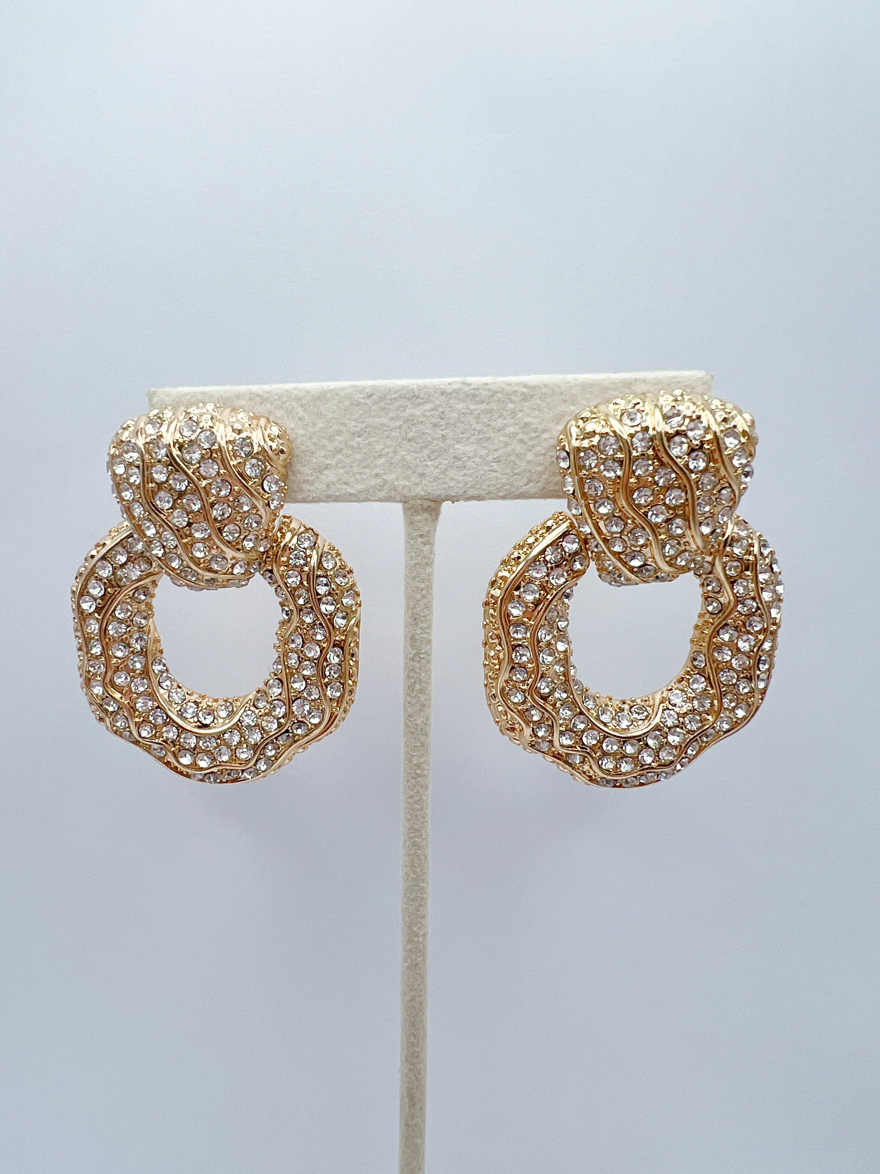Pearl Round Dangle Earrings