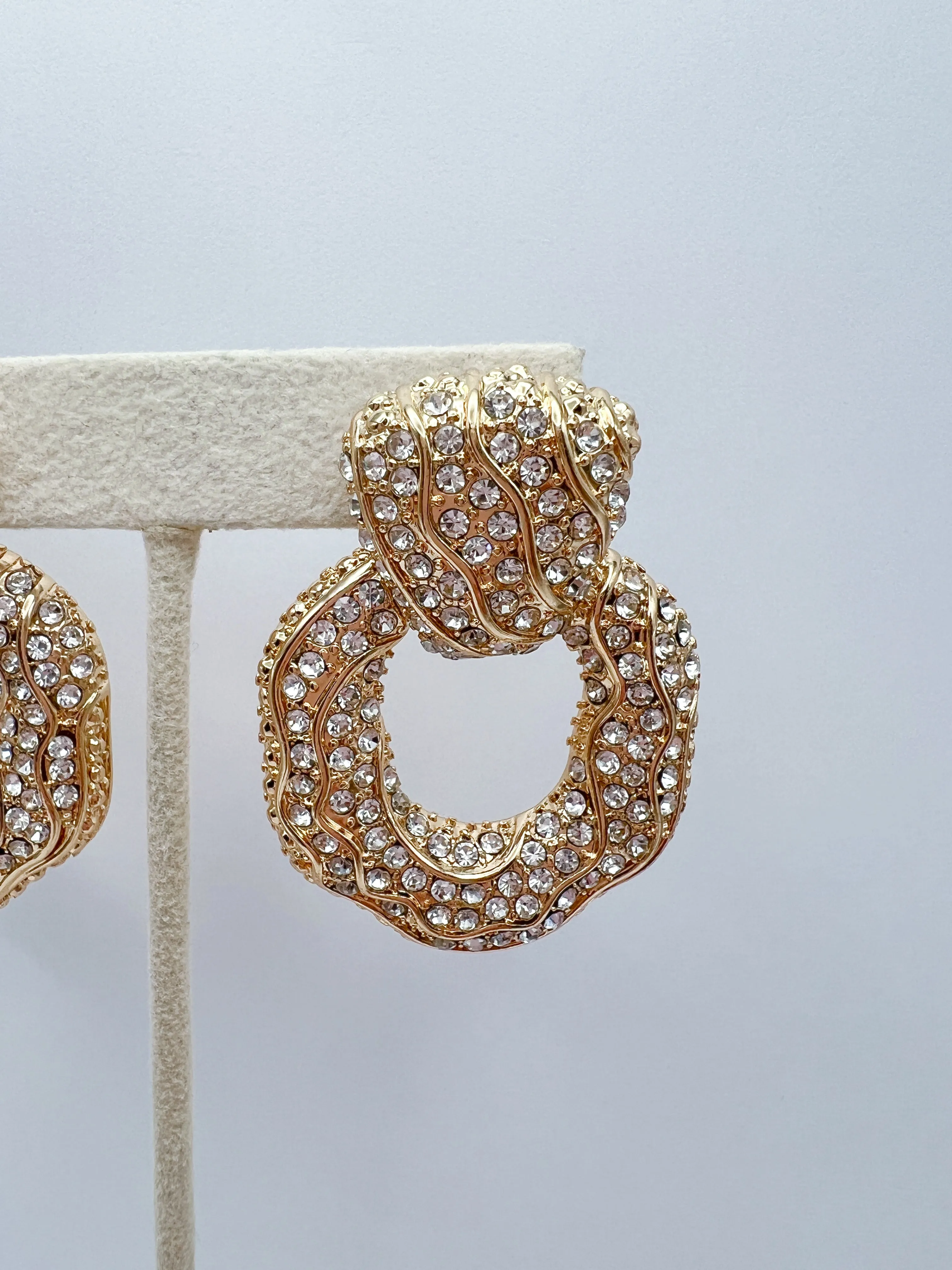 Pearl Round Dangle Earrings