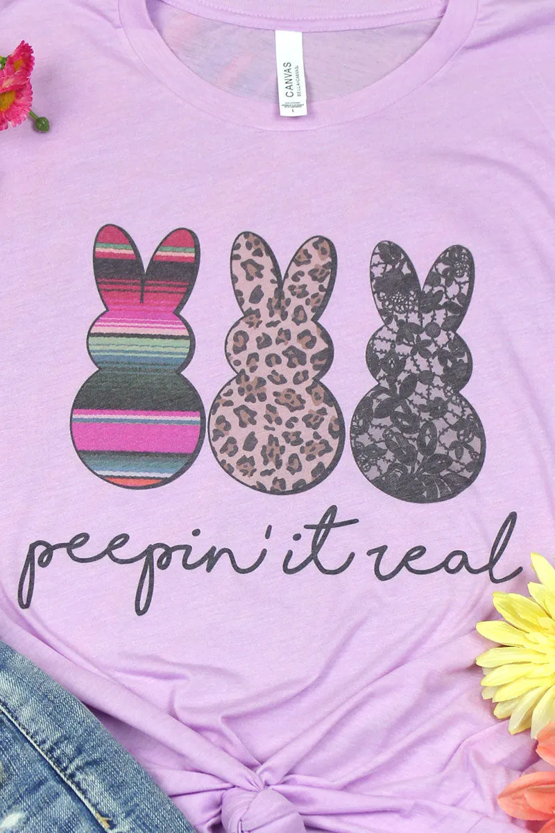 Peepin' It Real Tri-Blend Short Sleeve Tee