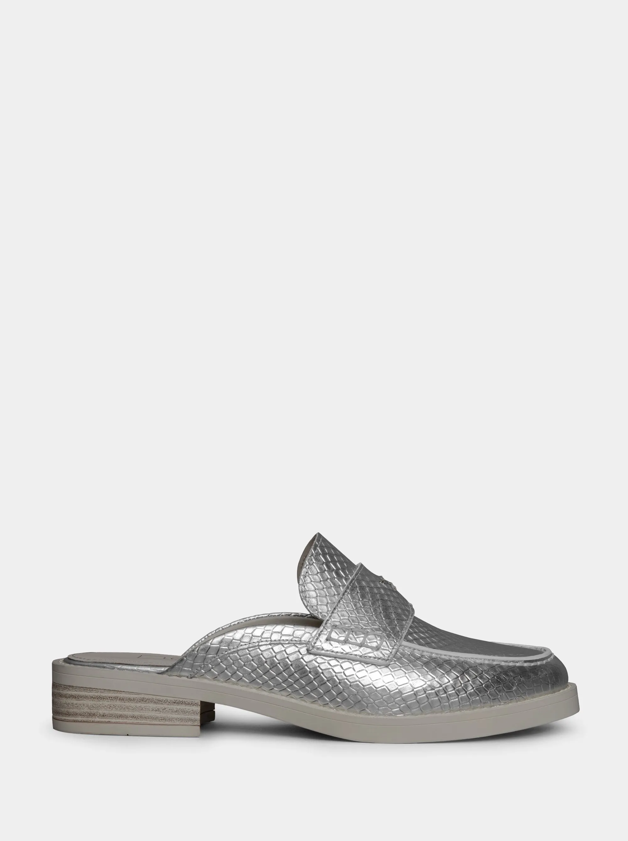 PEPE METALLIC LEATHER SLIPPERS