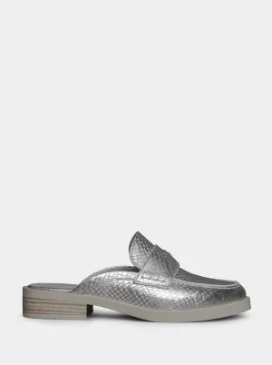 PEPE METALLIC LEATHER SLIPPERS