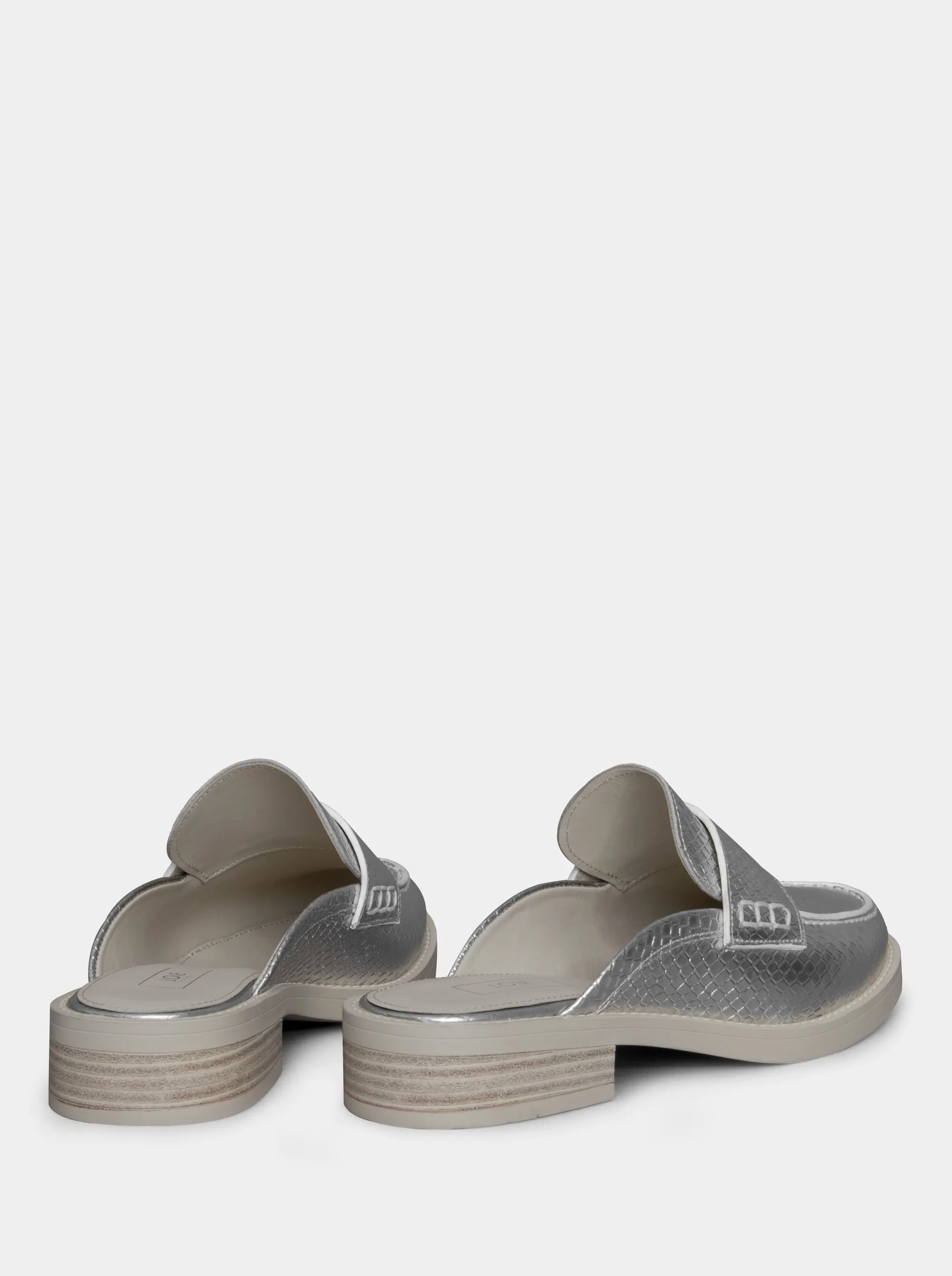 PEPE METALLIC LEATHER SLIPPERS