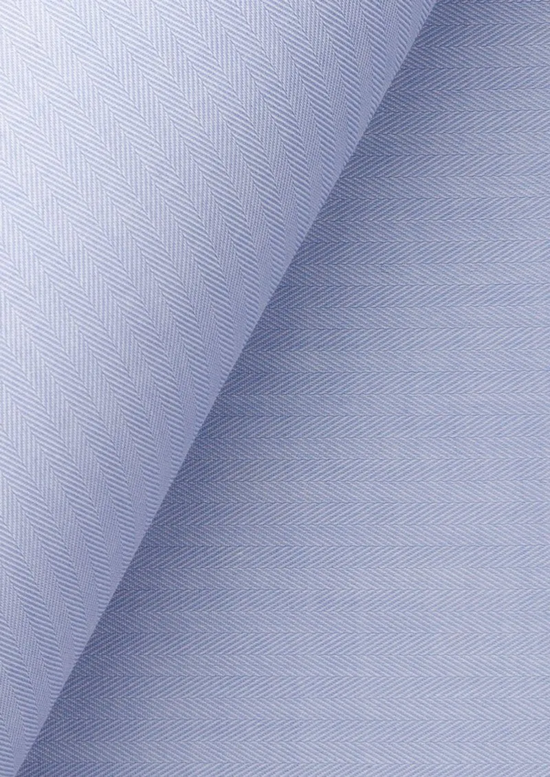Periwinkle Herringbone Shirt