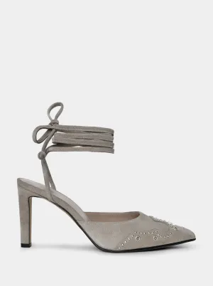 PERLA MINK SUEDE SLIPPERS