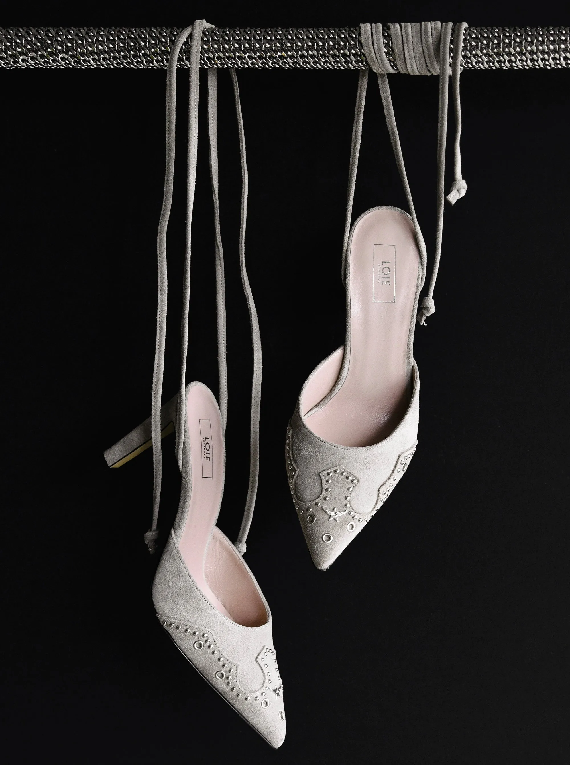 PERLA MINK SUEDE SLIPPERS