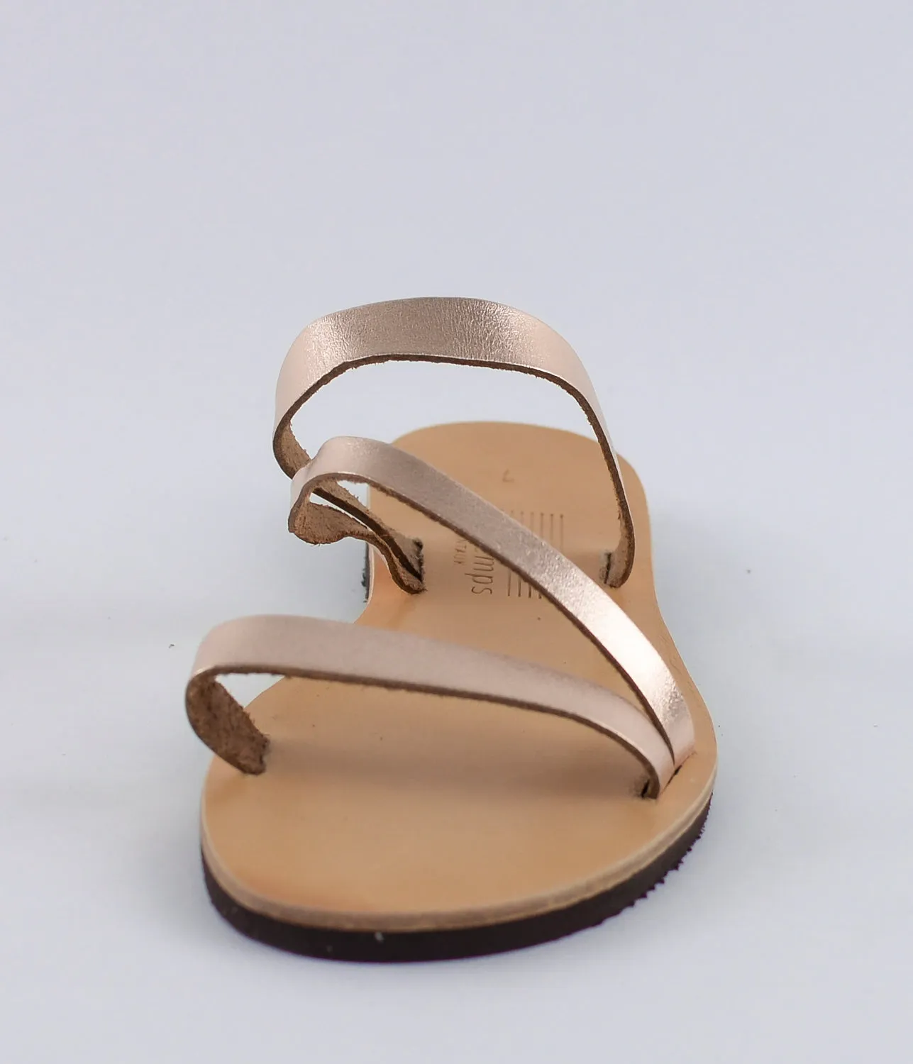 PERSEPHONE WHITE LEATHER SANDALS