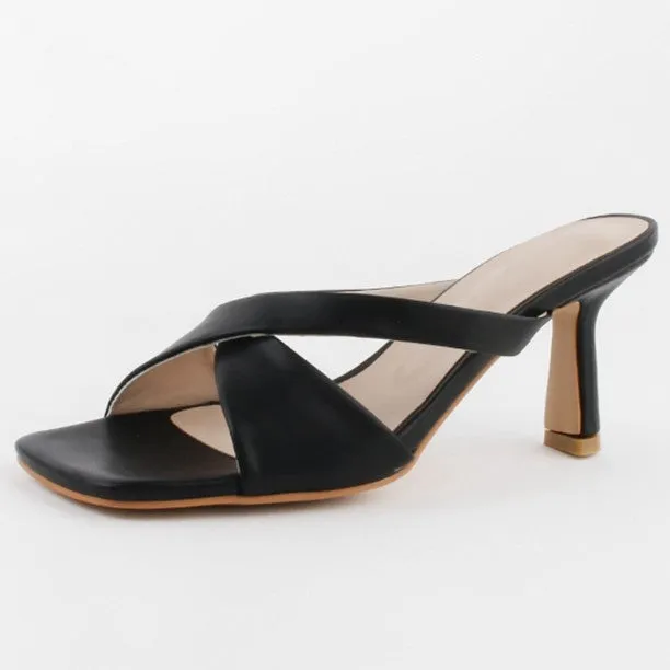 Petite Size Strap Leather Sandals For Women DS87