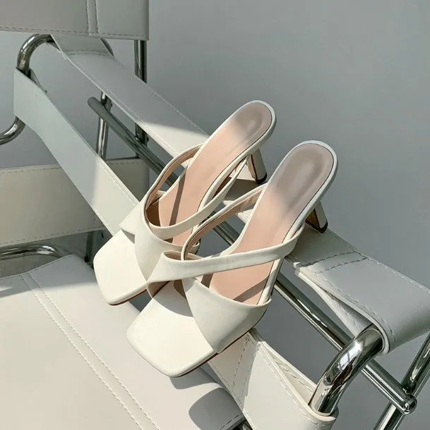 Petite Size Strap Leather Sandals For Women DS87