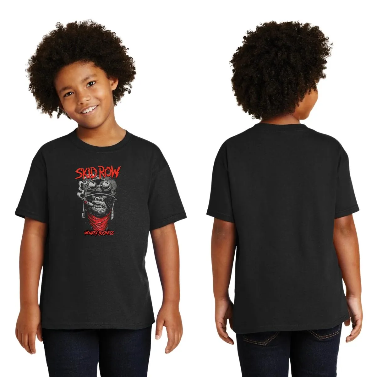 Playera Niño Niña Rock Skid Row Monkey Business 1014