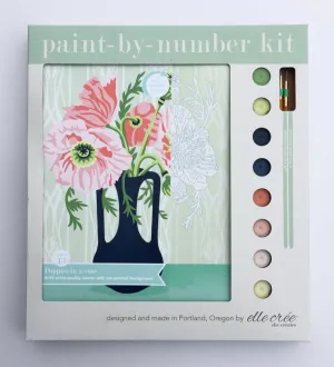 Poppies in Vase Paint-by-Number