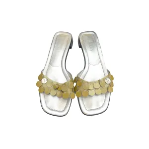 Prada Silver Sequins Sandals-39