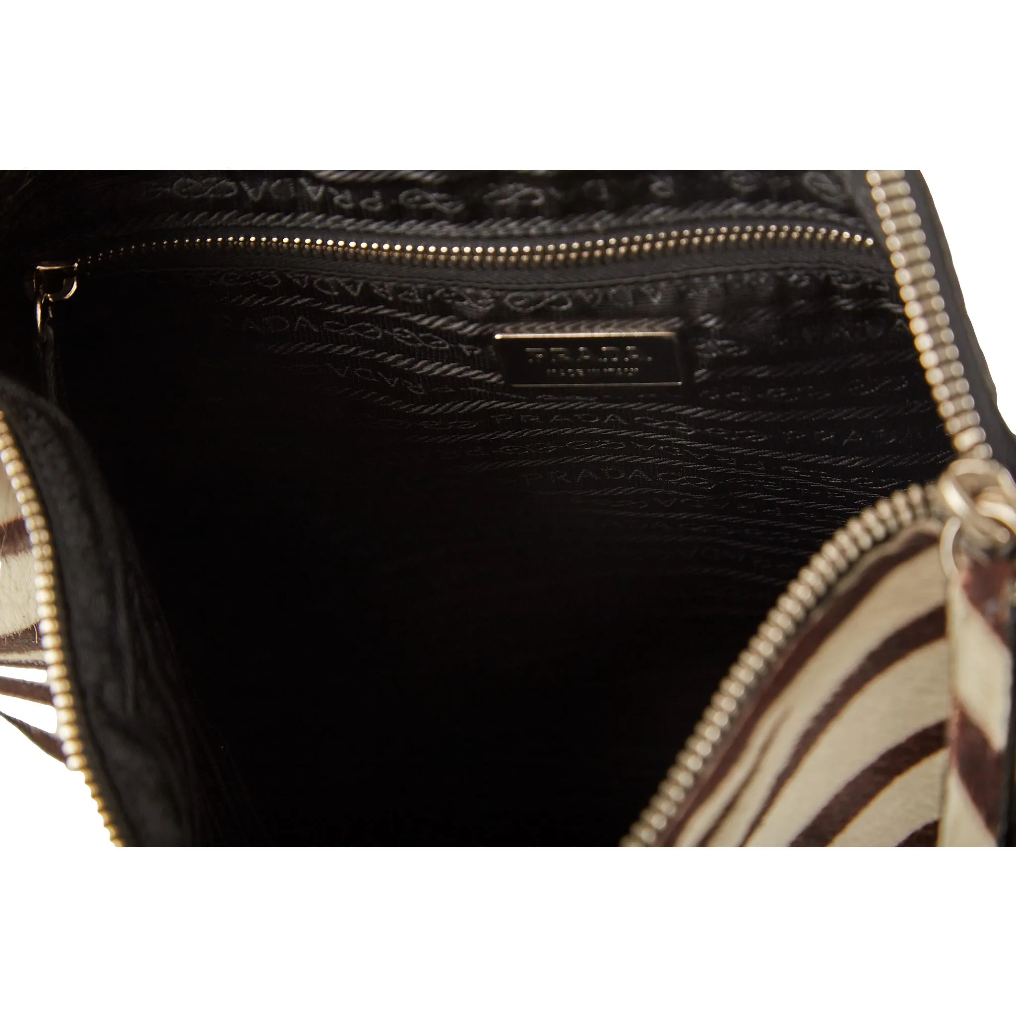 Prada Zebra Print Shoulder Bag