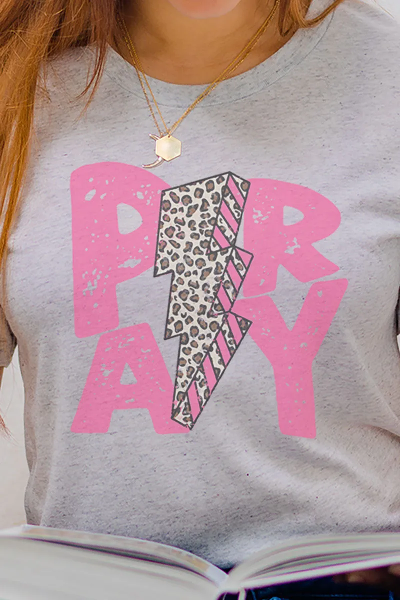 Pray Bolt Tri-Blend Short Sleeve Tee