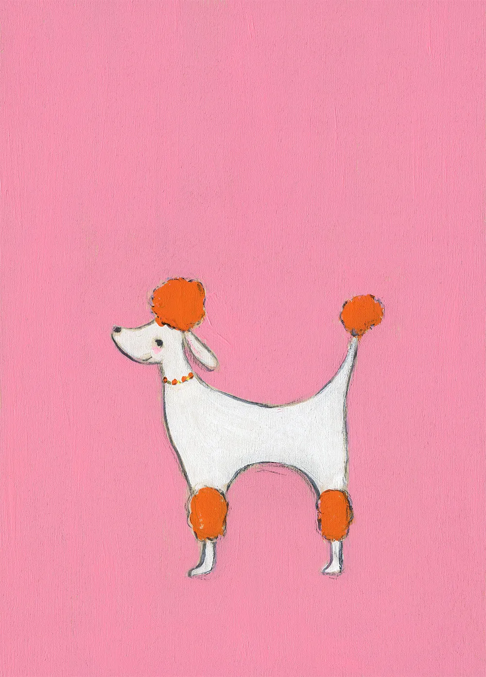 pretty poodle | canvas reproduction