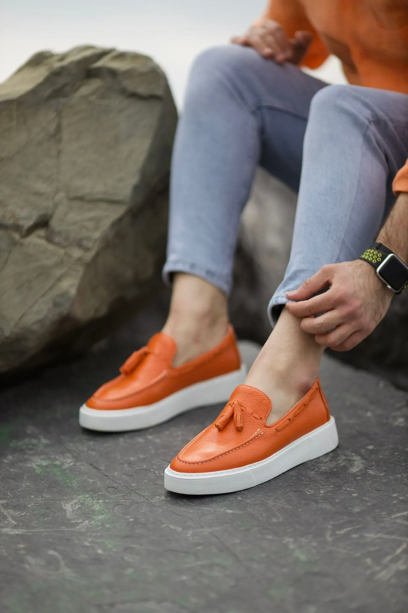 Prince Leather Tassel Detail Shoes