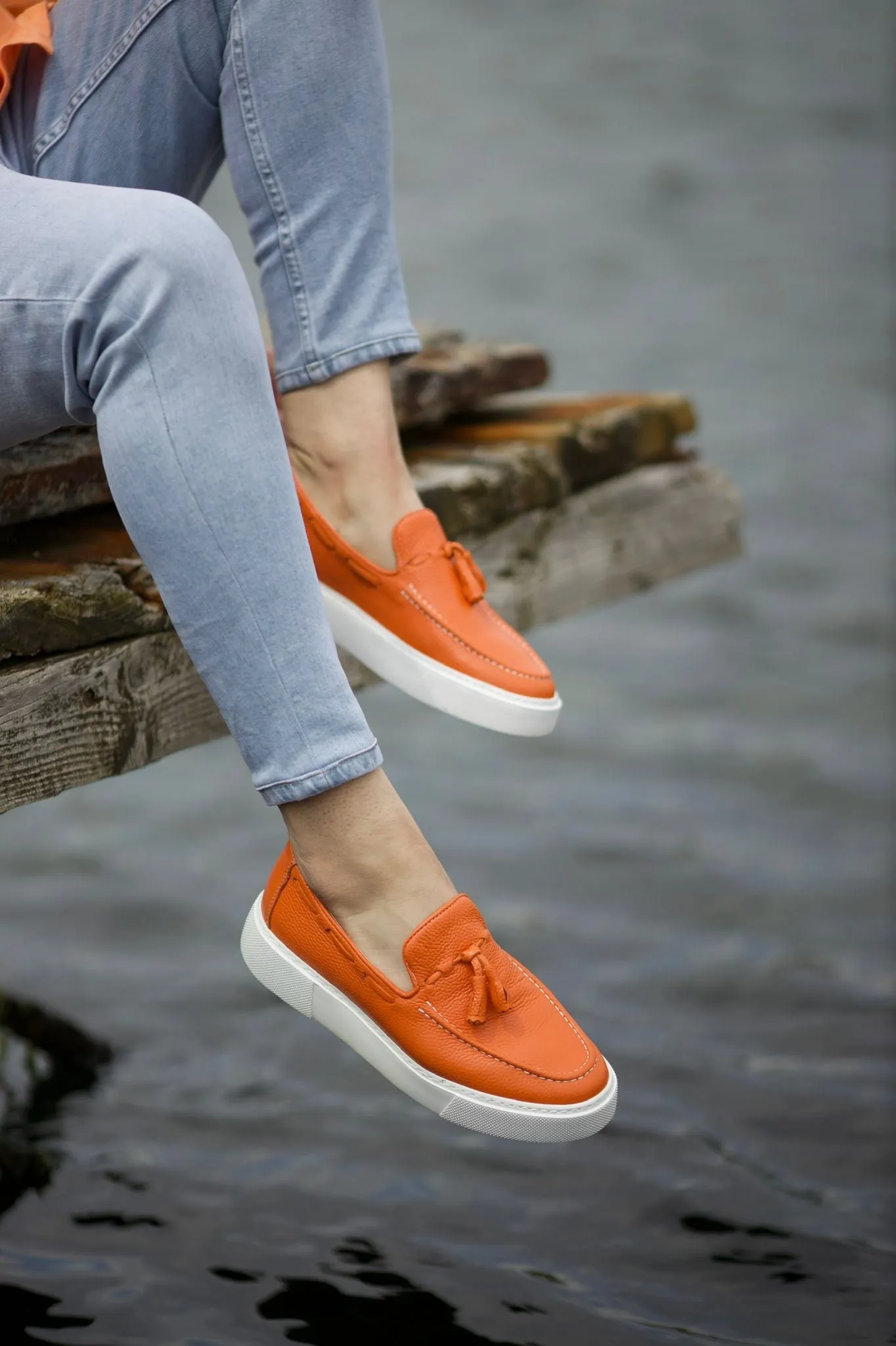 Prince Leather Tassel Detail Shoes