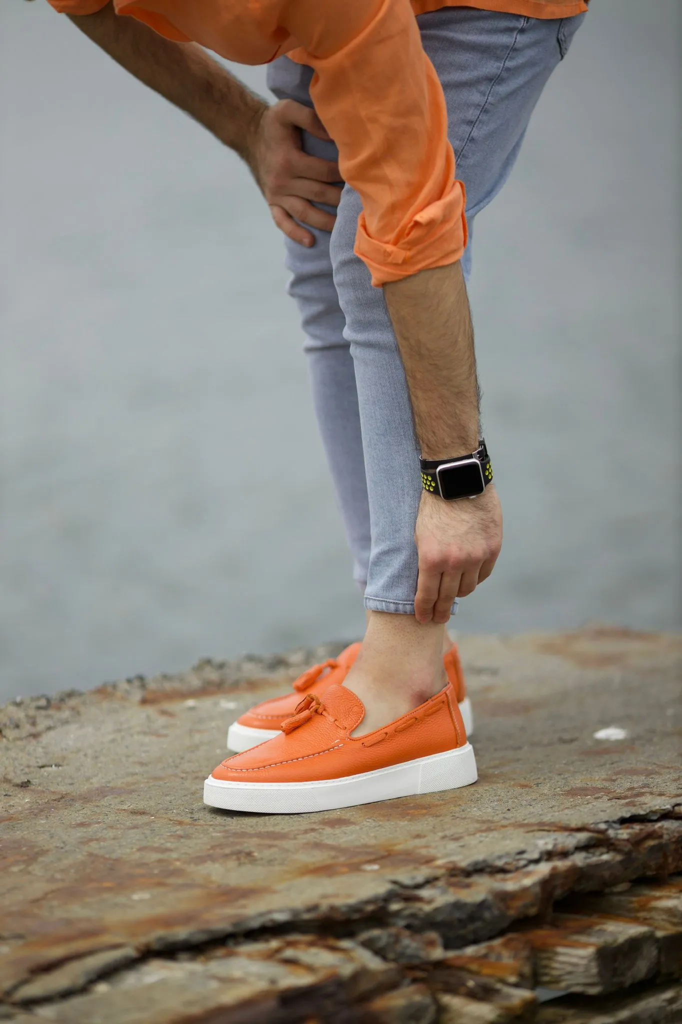 Prince Leather Tassel Detail Shoes