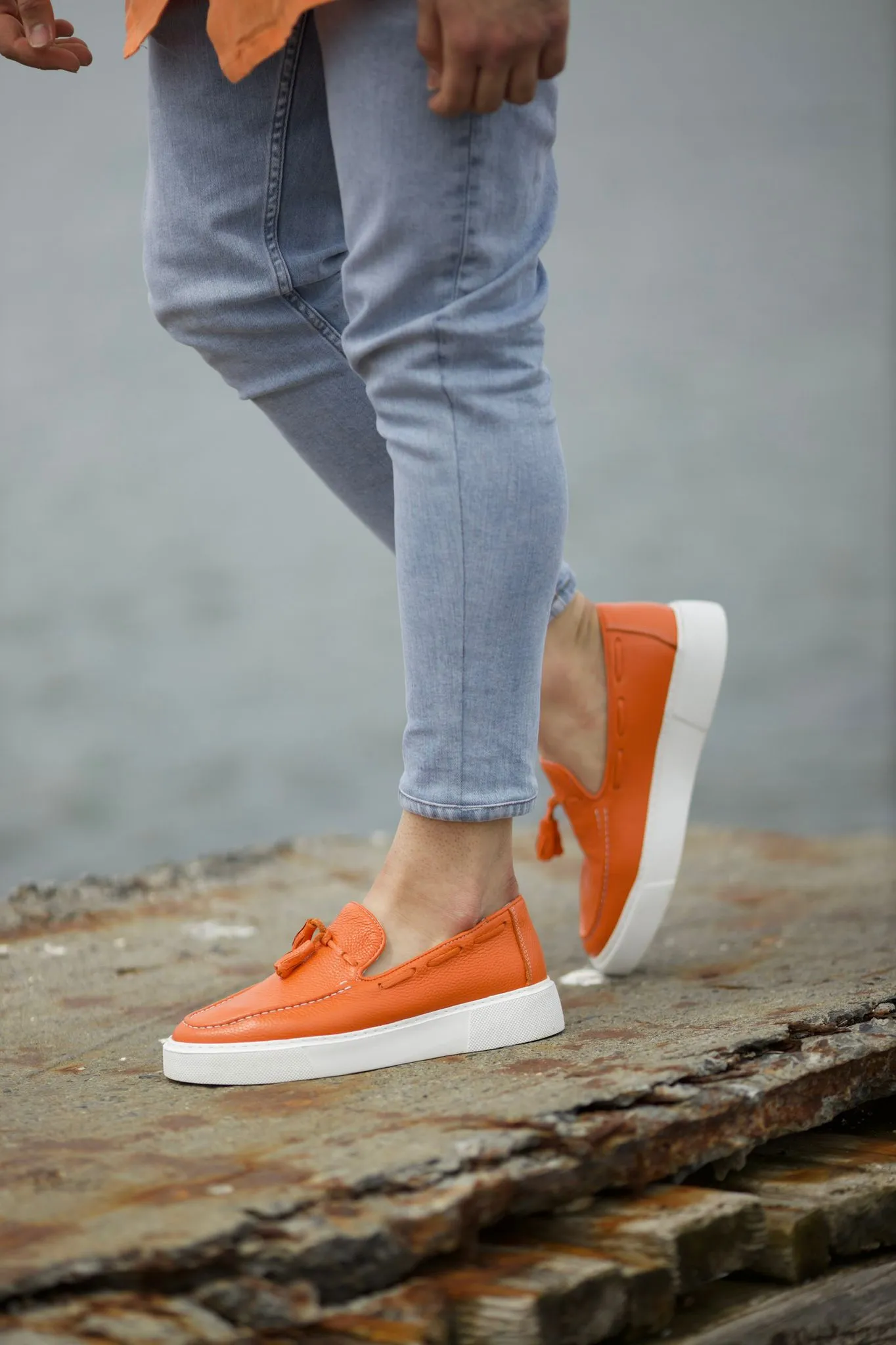 Prince Leather Tassel Detail Shoes