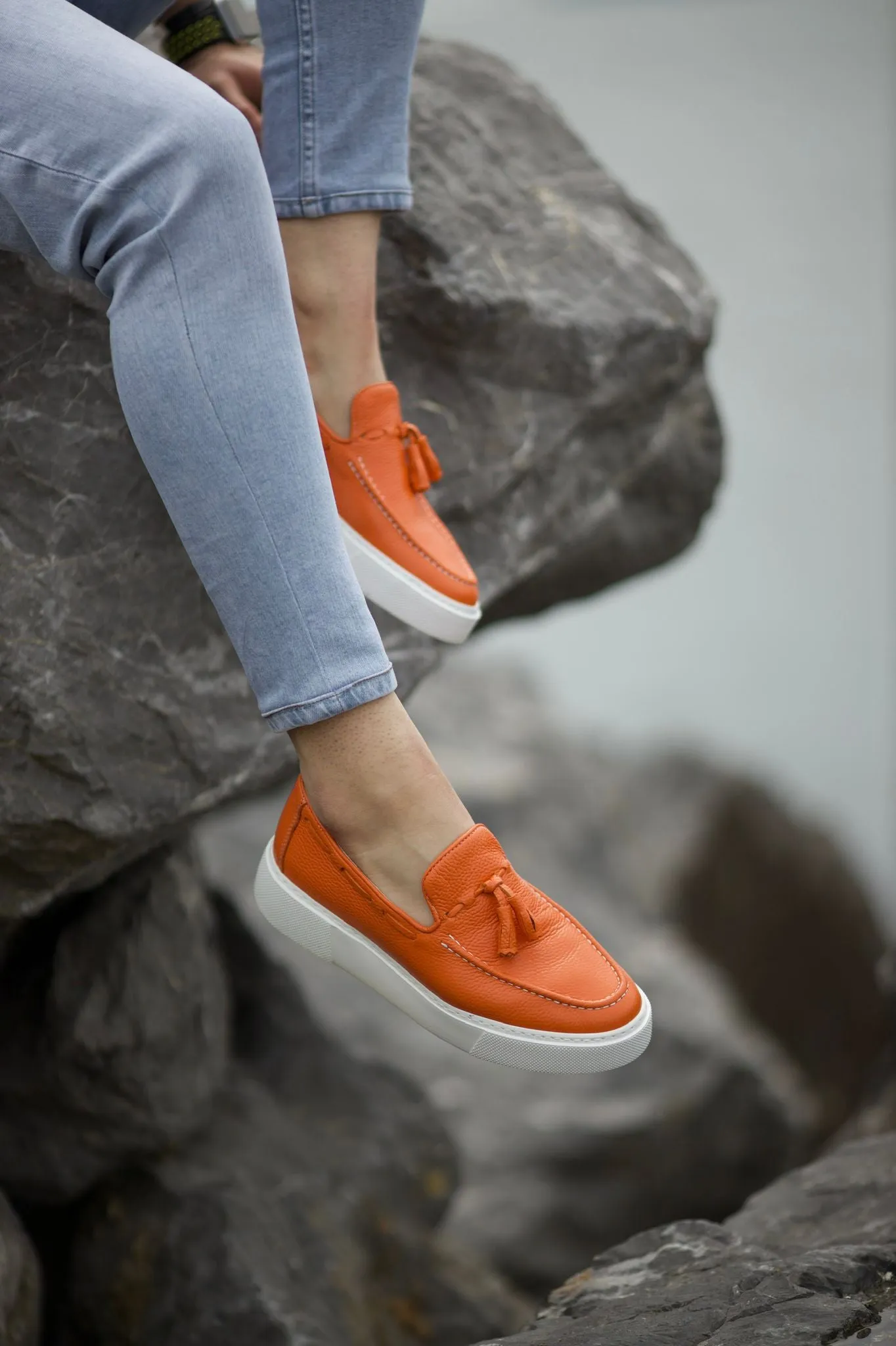 Prince Leather Tassel Detail Shoes