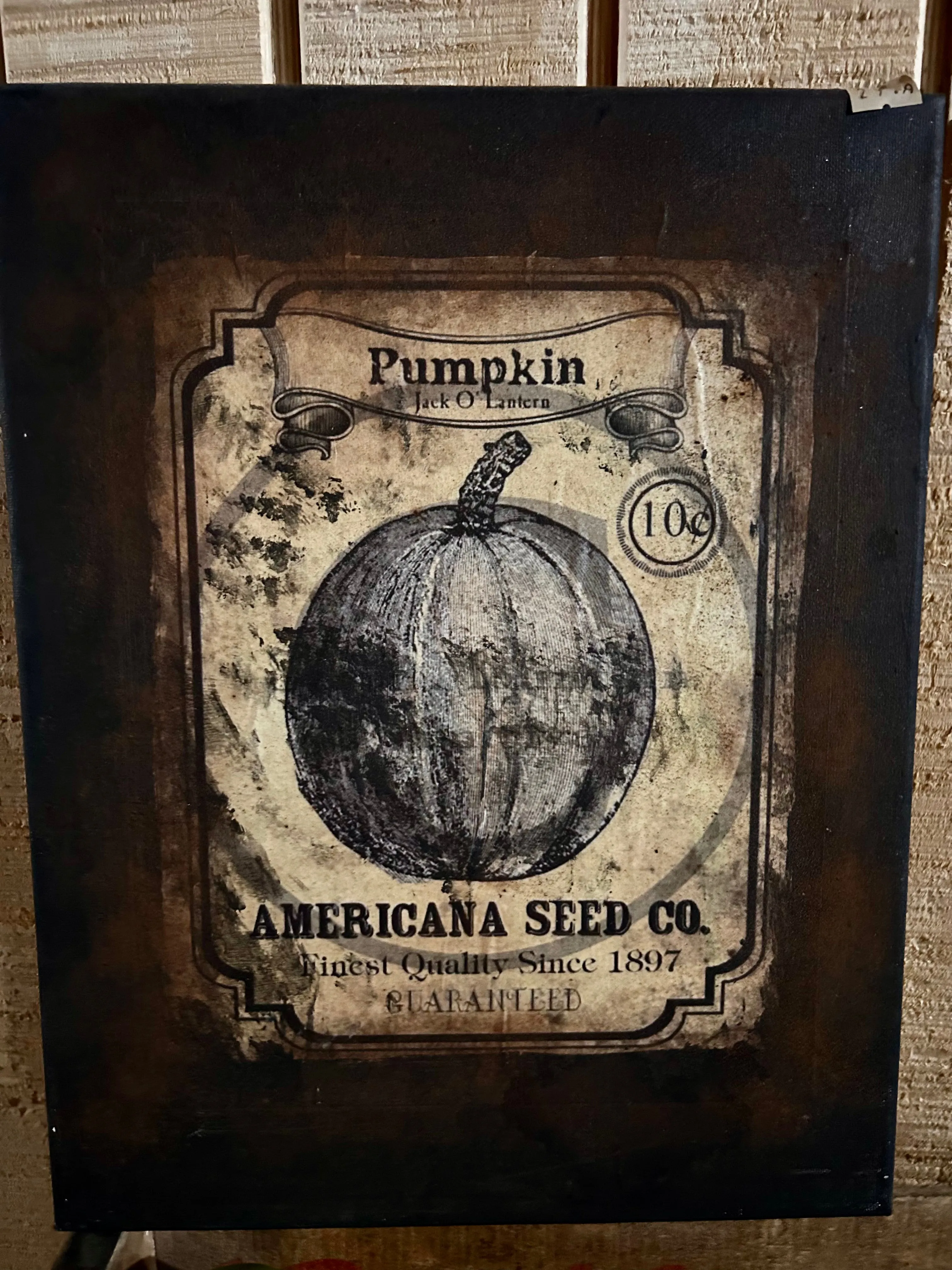 Pumpkin Seed Canvas Painting
