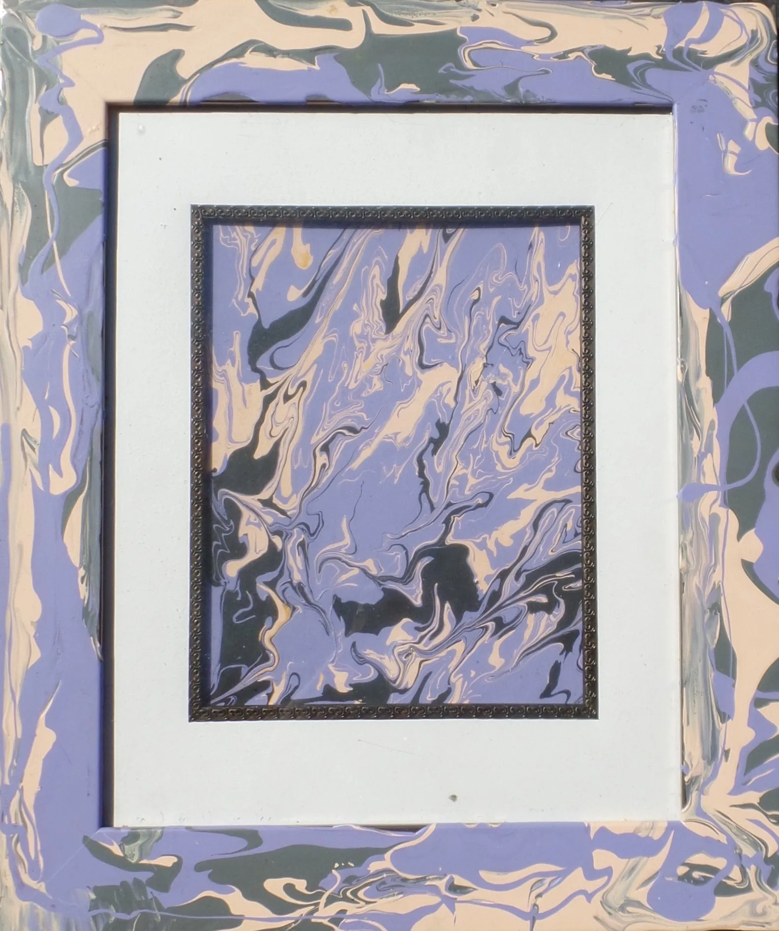 purple poured acrylic