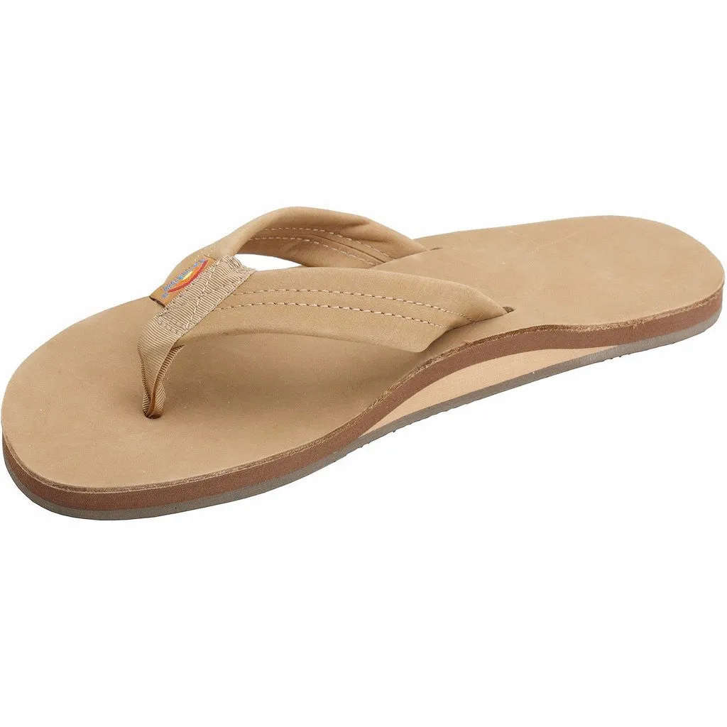 Rainbow Sandals Men's Sierra Brown Premier Leather Single Layer Arch 301ALTS0SRBRM