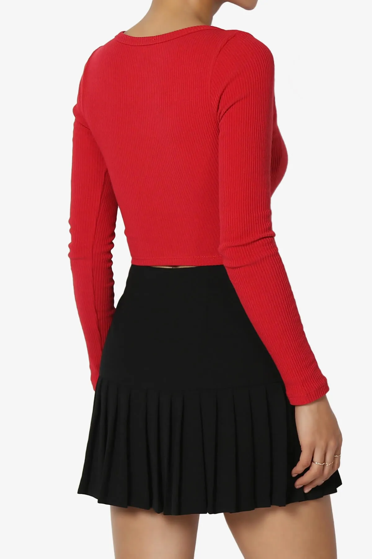 Rebecka Ribbed Knit Crop Cardigan