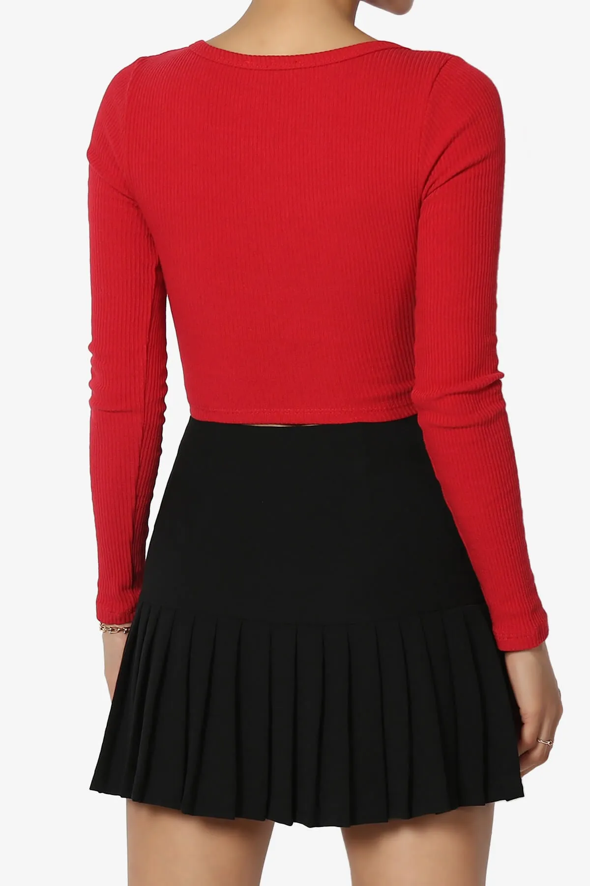 Rebecka Ribbed Knit Crop Cardigan