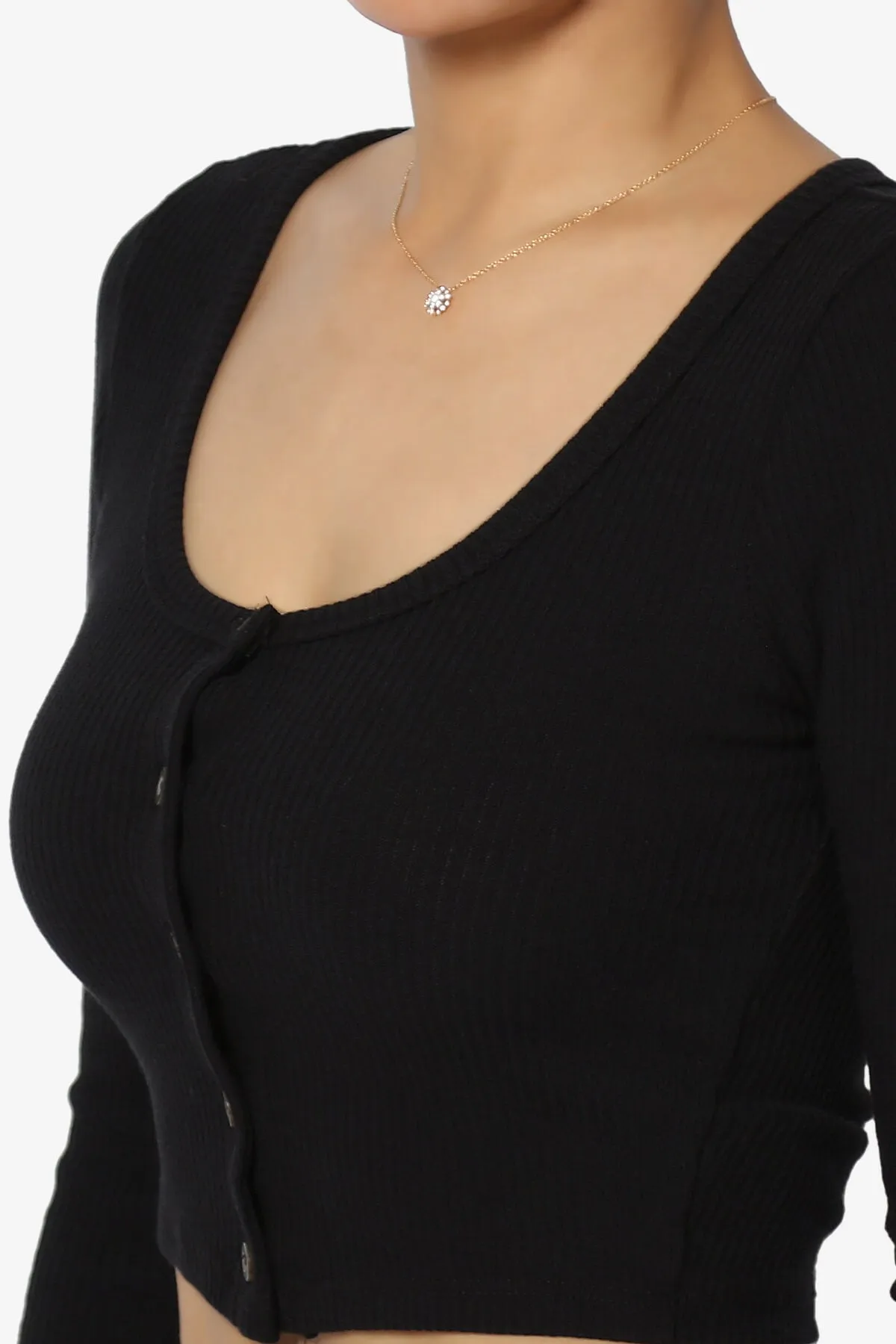 Rebecka Ribbed Knit Crop Cardigan