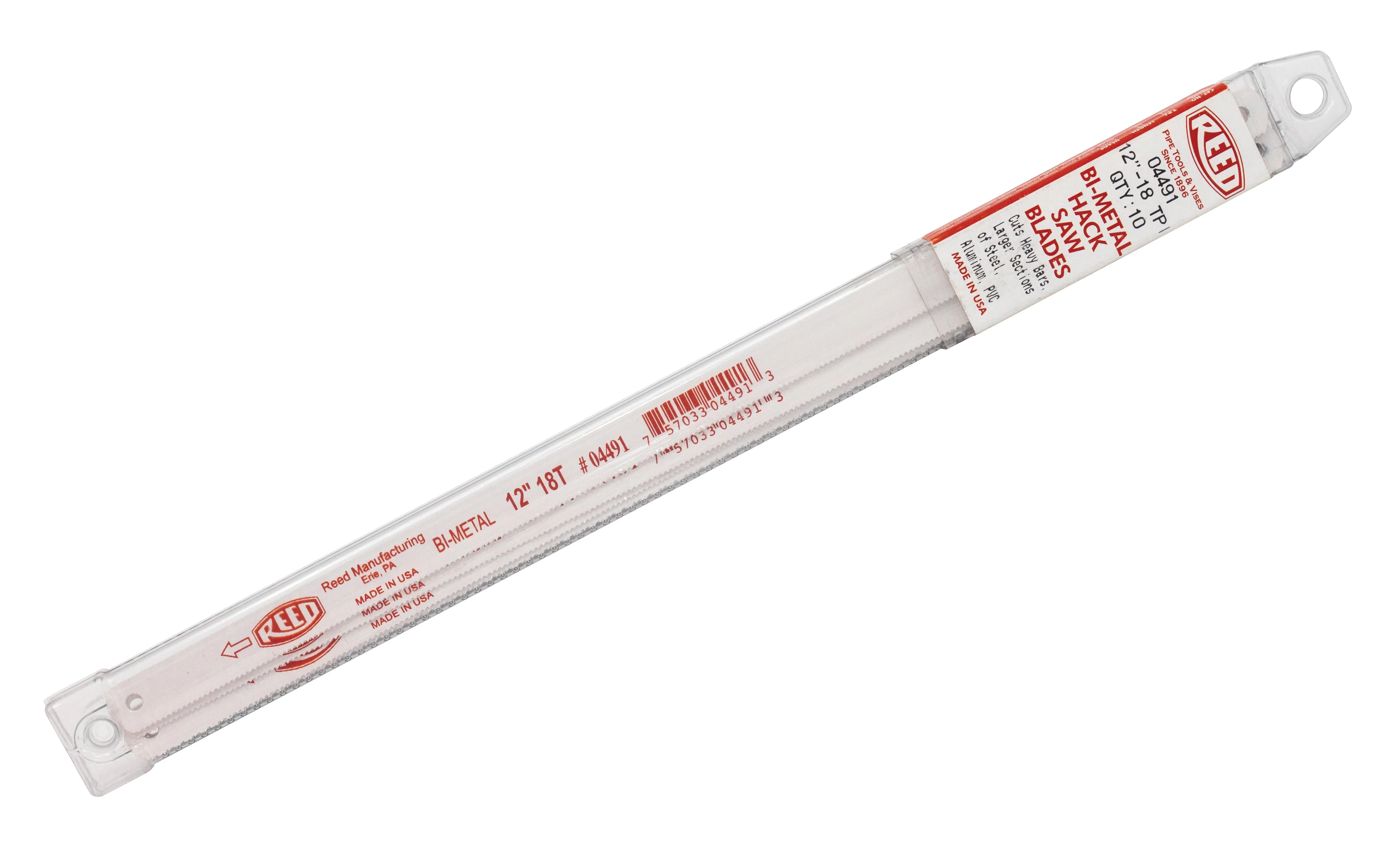REED BH18 Bi-Metal Hack Saw Blade, 12-Inch 18 TPI