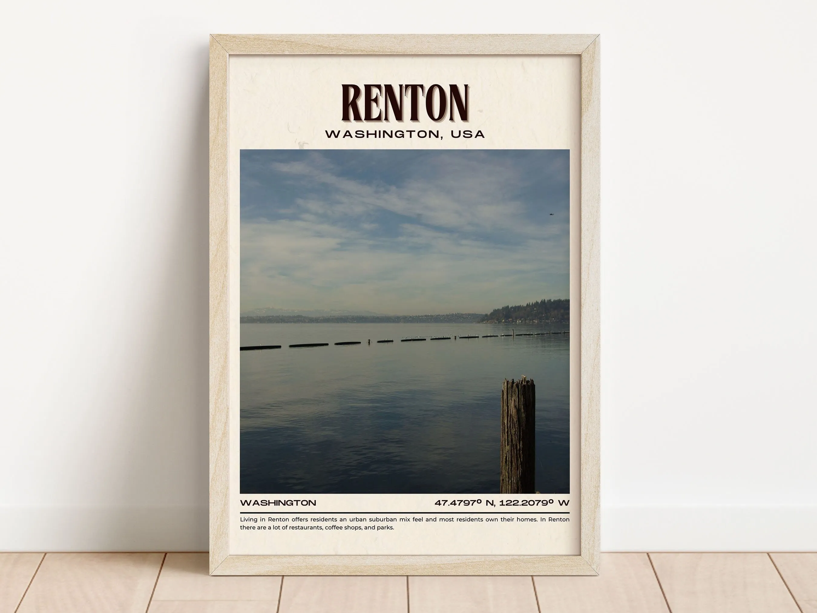 Renton Vintage Wall Art, Washington, USA