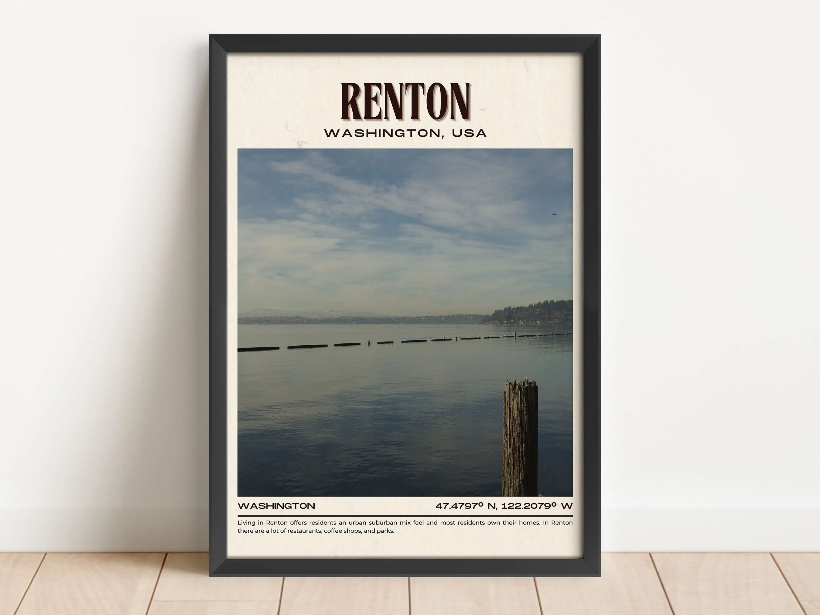 Renton Vintage Wall Art, Washington, USA