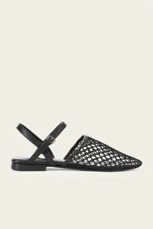 Rete Sandal in Black Netting