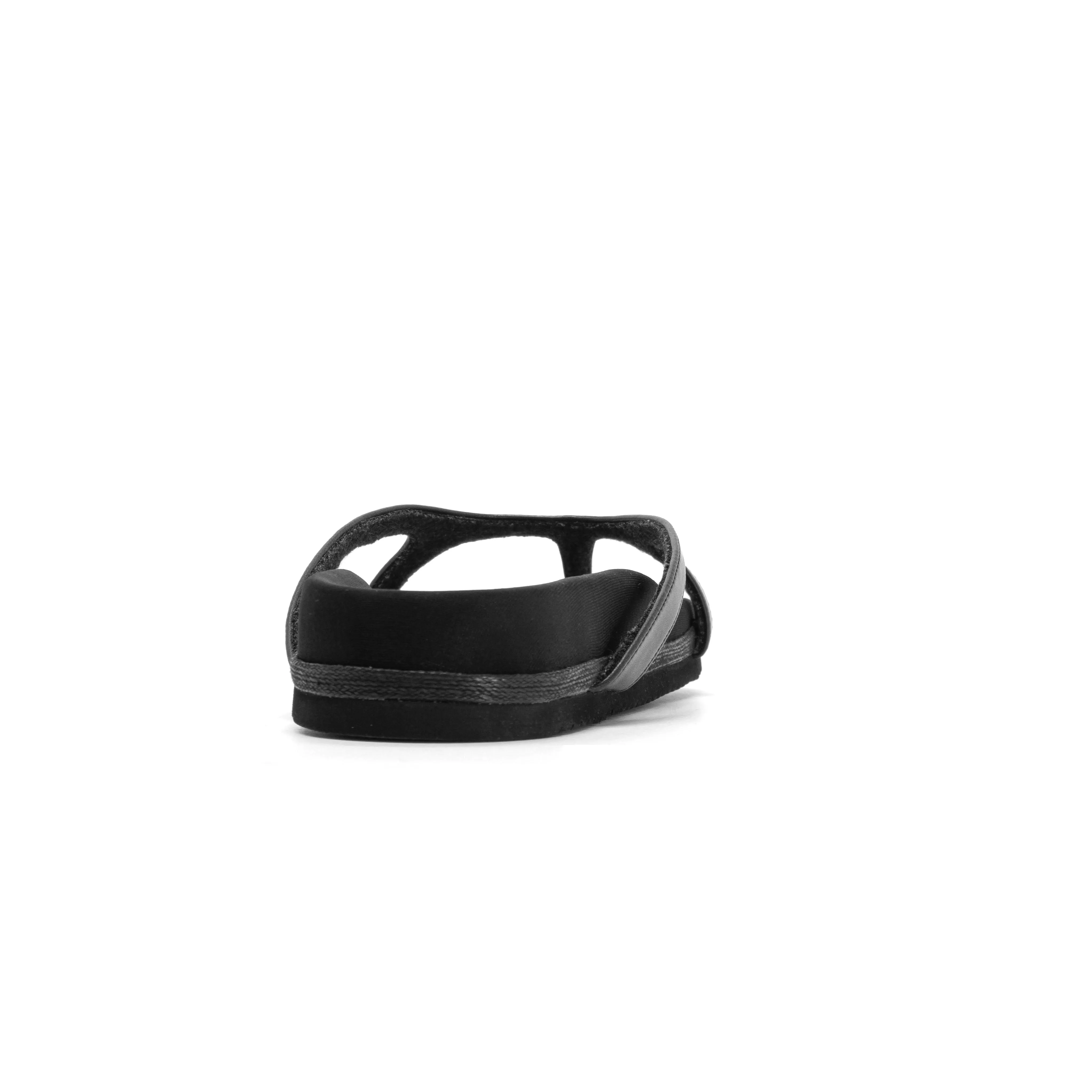 ROAM DEMI THONG BLACK VEGAN LEATHER