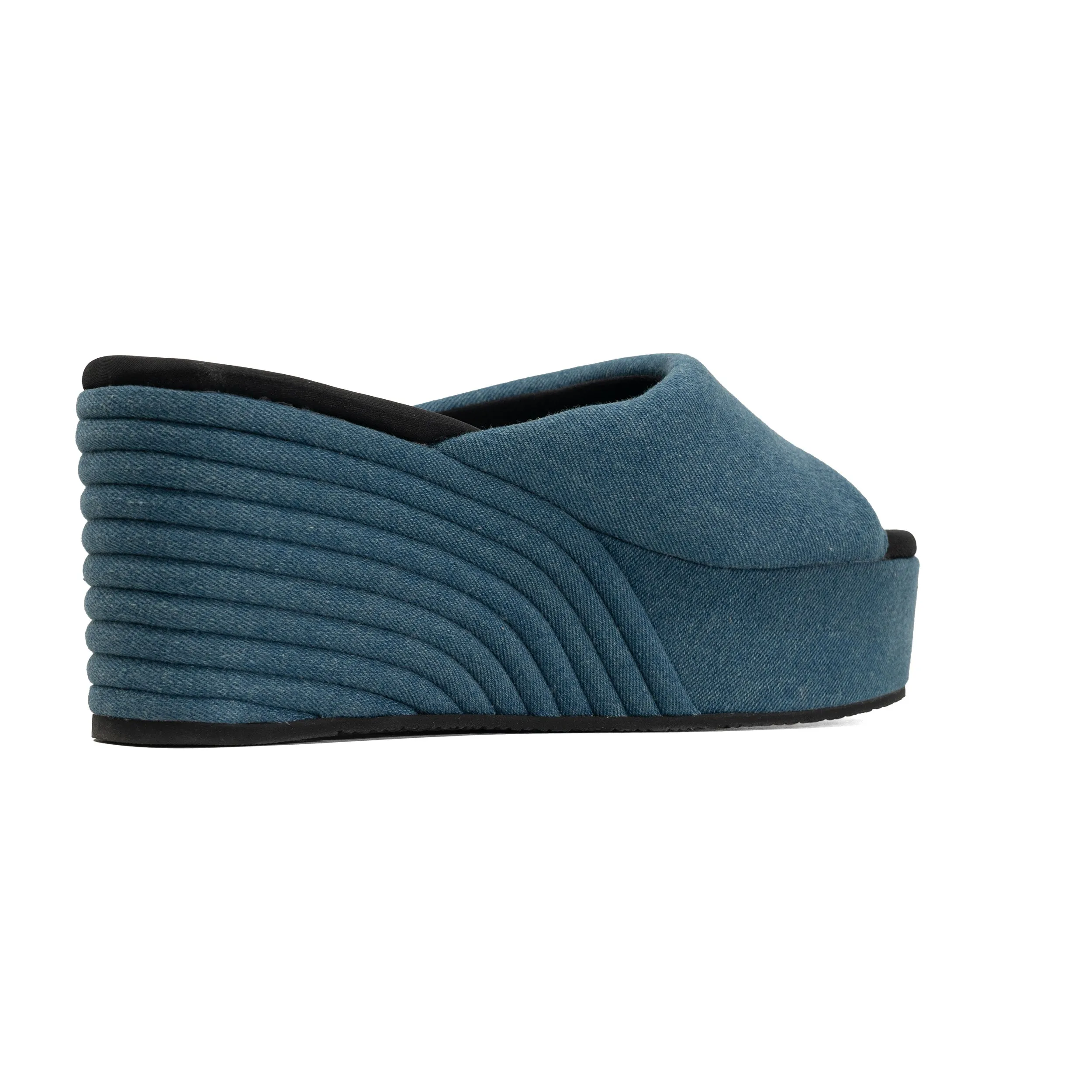 ROAM DENIM SCOOP MID STRATA PLATFORM WEDGE