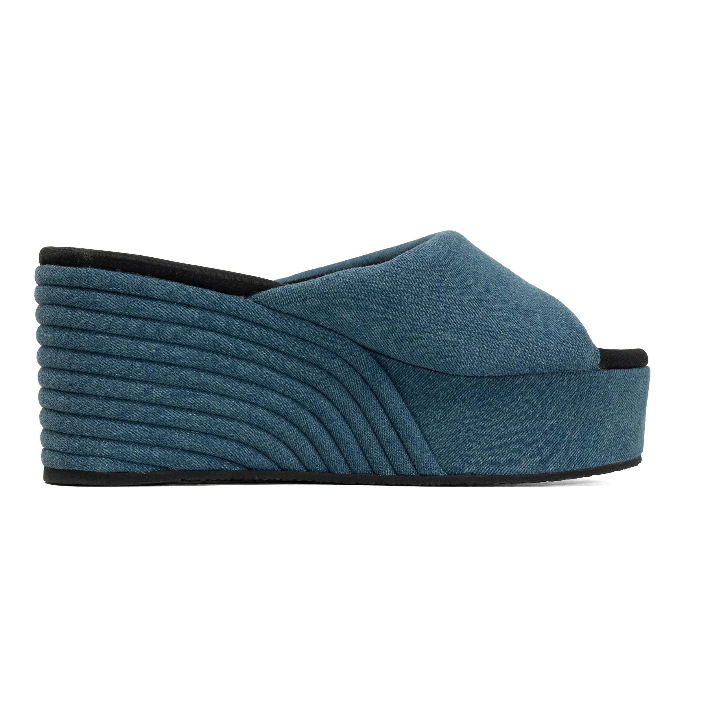 ROAM DENIM SCOOP MID STRATA PLATFORM WEDGE