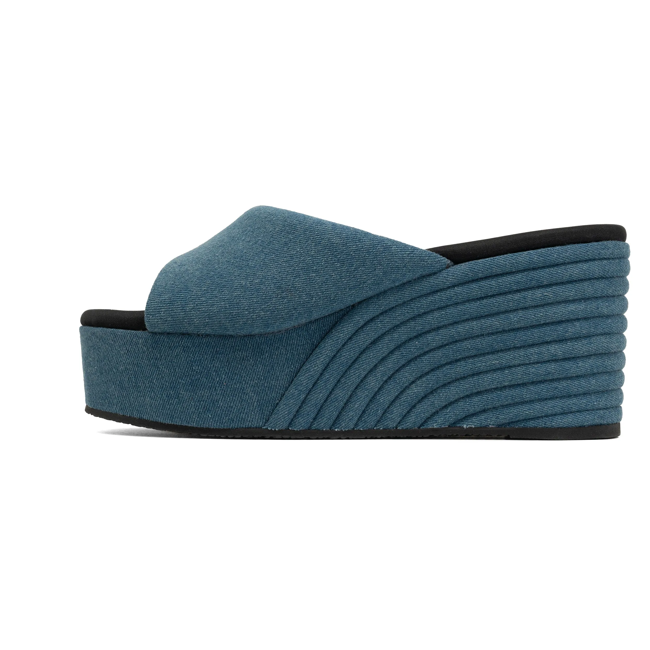 ROAM DENIM SCOOP MID STRATA PLATFORM WEDGE
