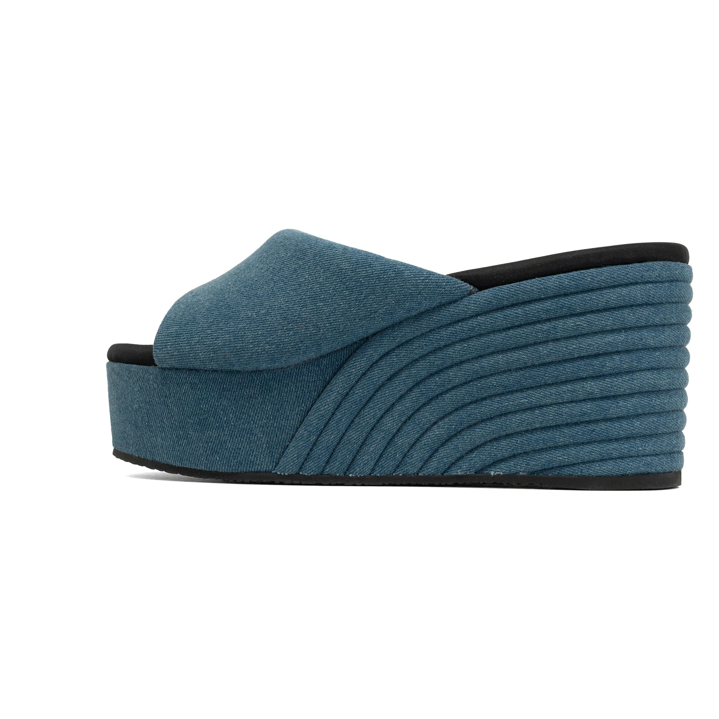 ROAM DENIM SCOOP MID STRATA PLATFORM WEDGE