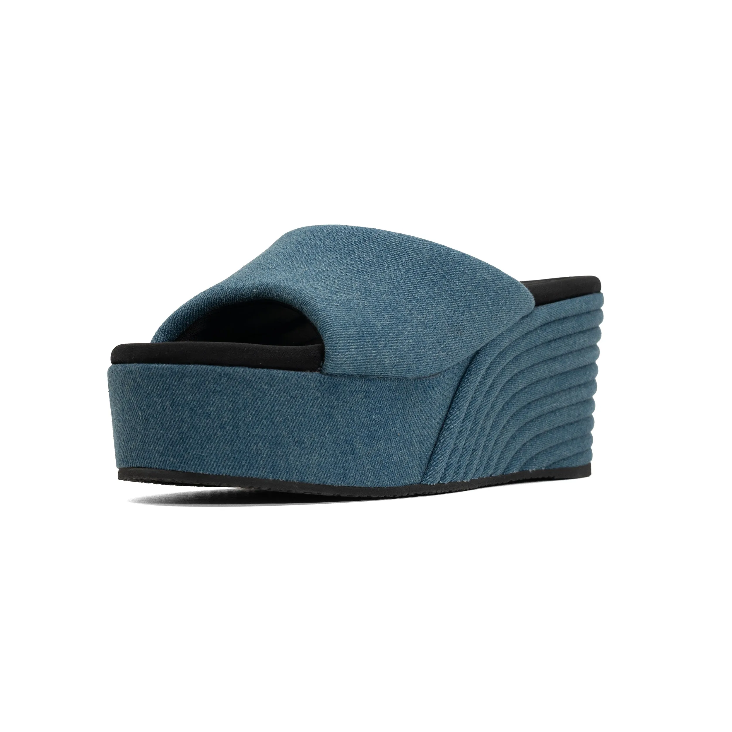 ROAM DENIM SCOOP MID STRATA PLATFORM WEDGE