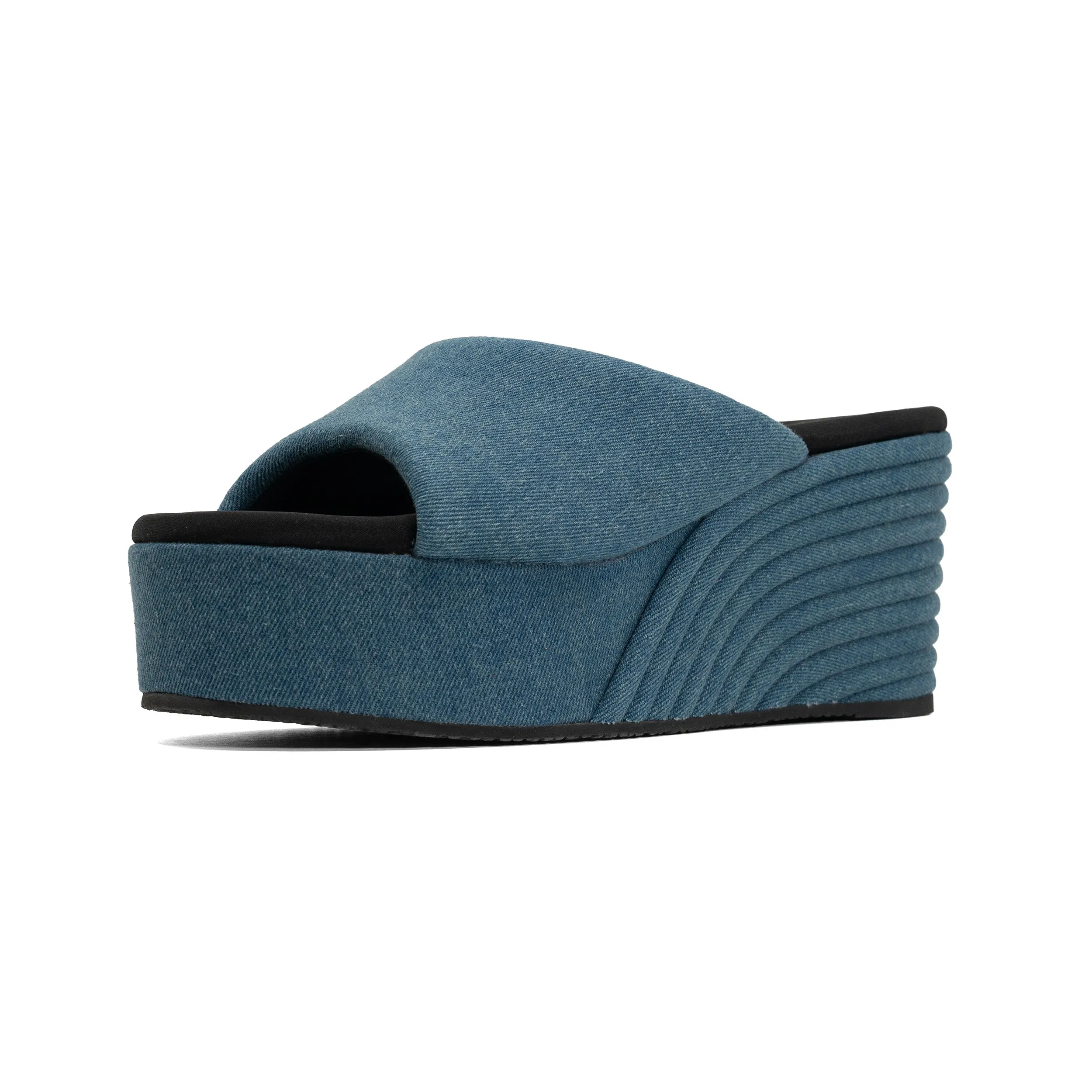 ROAM DENIM SCOOP MID STRATA PLATFORM WEDGE