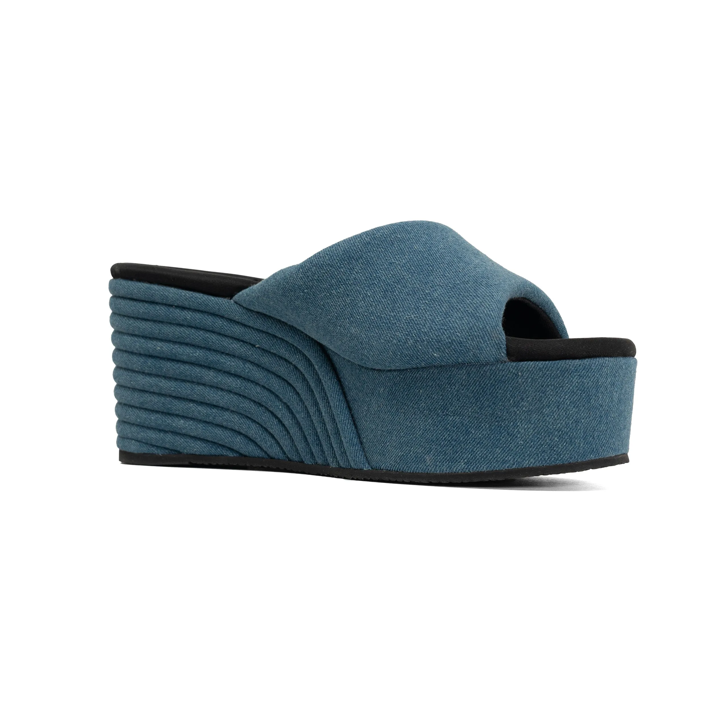 ROAM DENIM SCOOP MID STRATA PLATFORM WEDGE